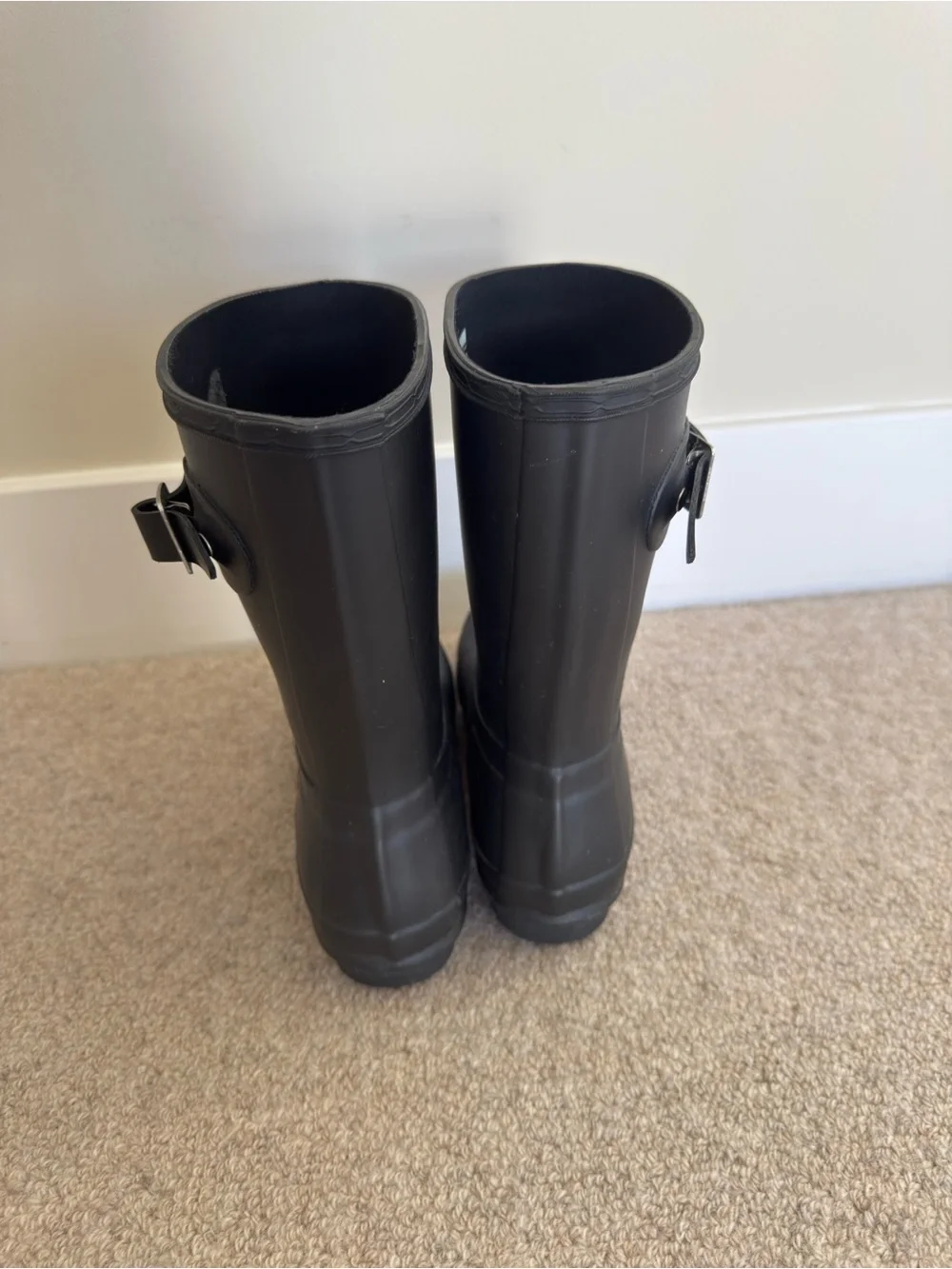 Hunter half calf Black Rain Boots
